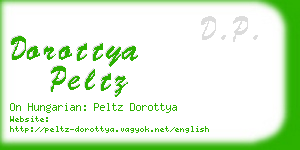 dorottya peltz business card